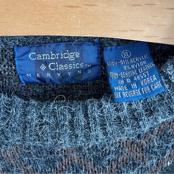 Cambridge Classics Mervyns Vintage Classic Mens Sweater - EUC - Picture 4 of 8